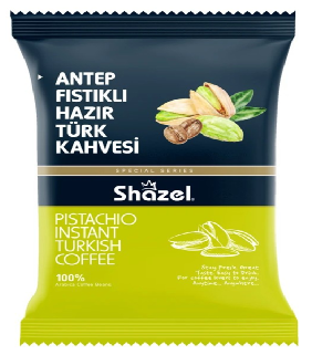 Растворимый турецкий кофе Shazel с фисташкой