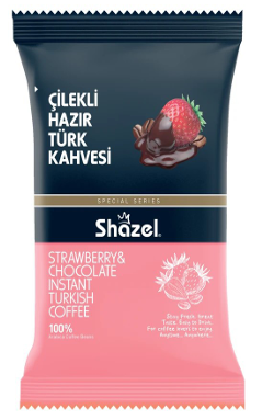 Растворимый турецкий кофе Shazel Çilekli Hazır Türk Kahvesi