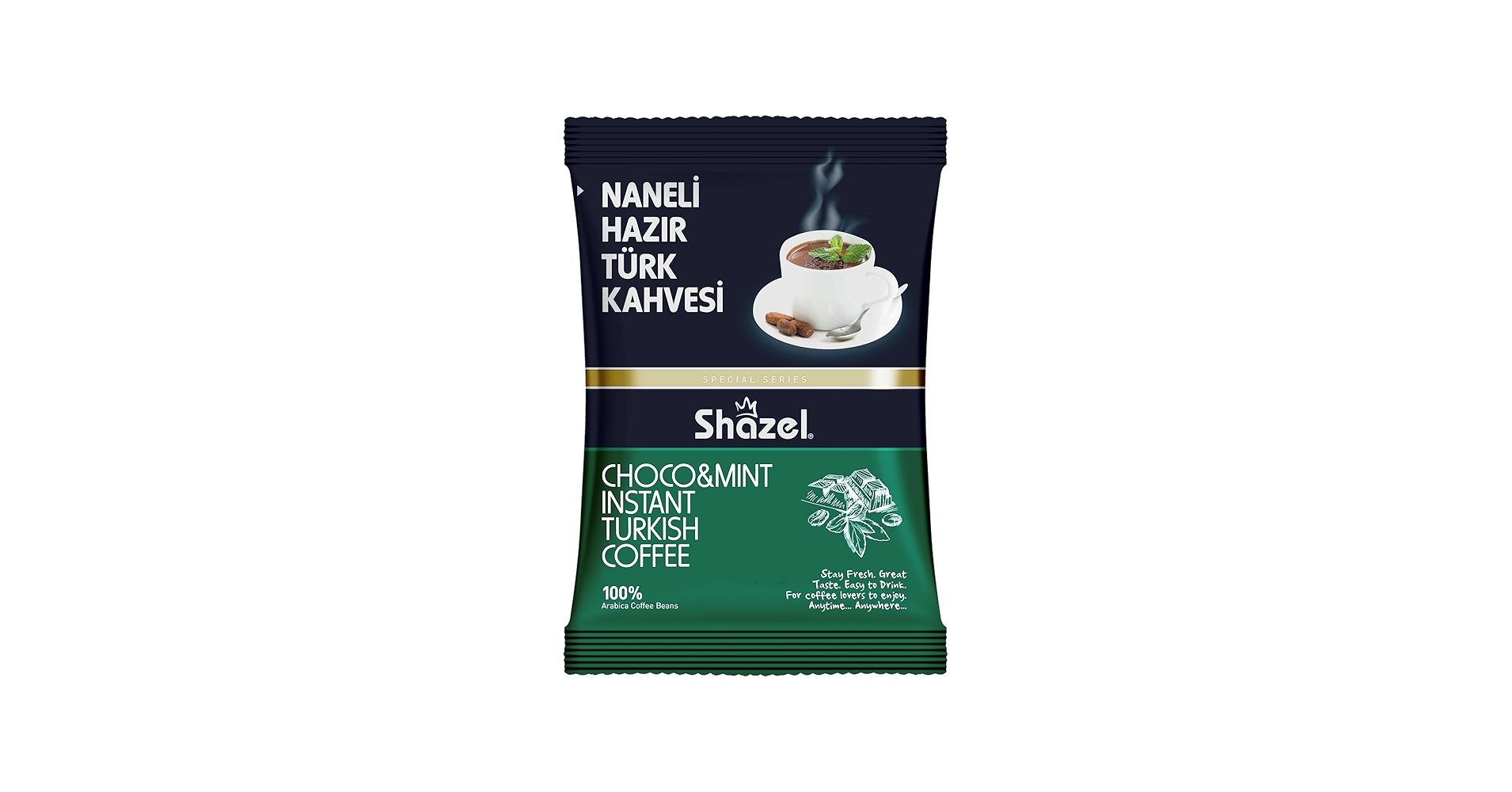 Растворимый турецкий кофе Shazel «Шоколад и мята»
