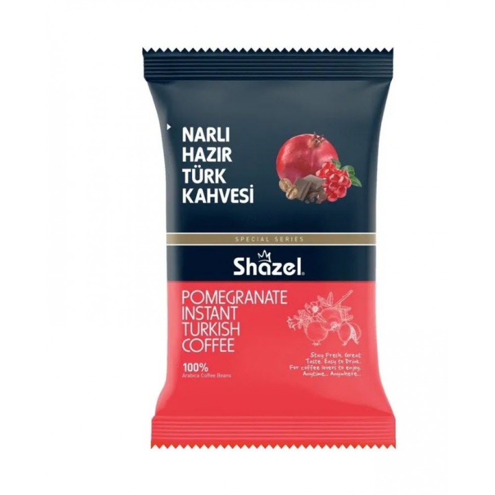 Растворимый турецкий кофе Shazel со вкусом граната