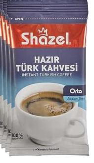 Shazel Hazır Türk Kahvesi Orta Кофе Растворимый с сахаром