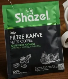 SHAZEL DRIP FILTRE KAHVE FINDIKLI LATTE ДРИП КОФЕ С ФУНДУКОМ