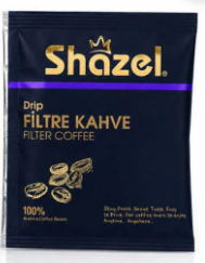 Shazel Drip Filtre Kahve Klasik КОФЕ ЧЕРНЫЙ ДРИП ПАКЕТ 8гр